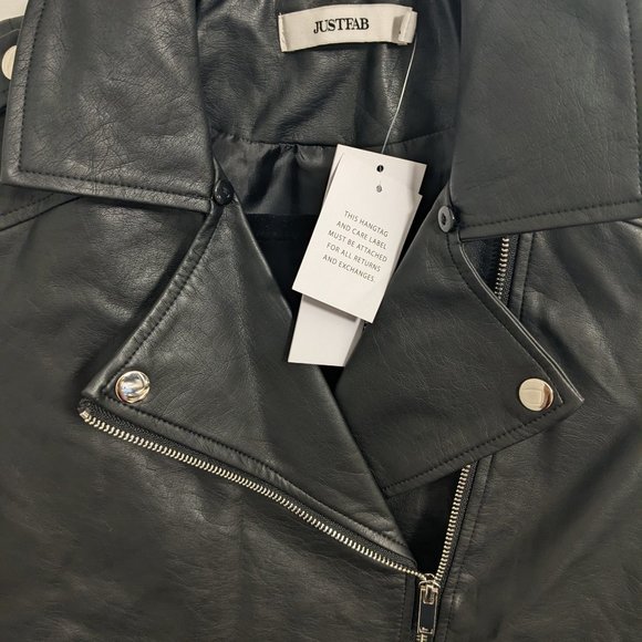 Vegan Leather Moto Jacket - Picture 2 of 3